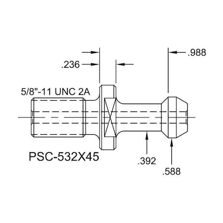 Tj Davies Co Coolant Through Retention Knob PSC-532X45